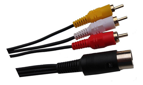 Imagem 6 de 6 de Cabo Av Rca Audio Video Mega Drive 1 E 2 Sega Genises