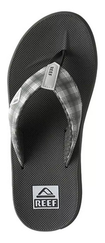 Reef Ojotas Phantoms Prints Black Plaid White (3051)