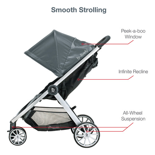 Coche Travel System B-lively/b-safe Gen2flexfit Fog Britax