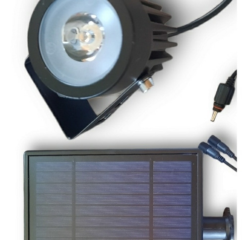 Estaca X2 Luces Led + Panel Solar Batería Litio