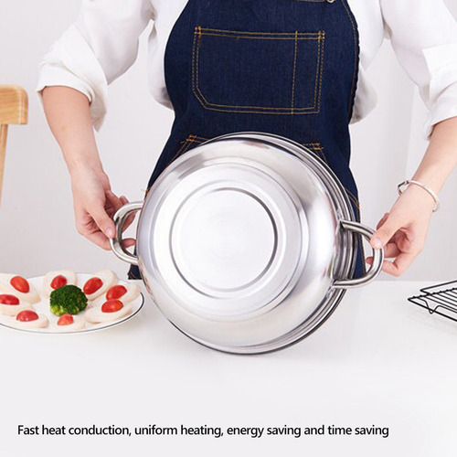 Vaporera De Cocina Acero Inoxidable De Doble Capa Con 2 Asa
