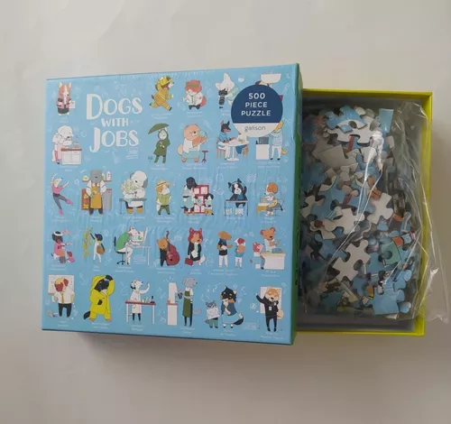 Galison Dogs With Jobs Puzzle Rompecabezas 500 Piezas