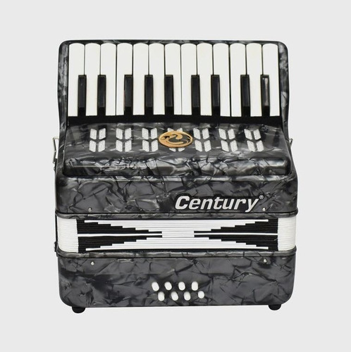 Century Cnac050 Acordeon Junior 22 Teclas Gris Estuche 