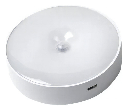 X6 Luz Led Sensor Movimiento Recarga Usb Escalera Placard Color Blanco