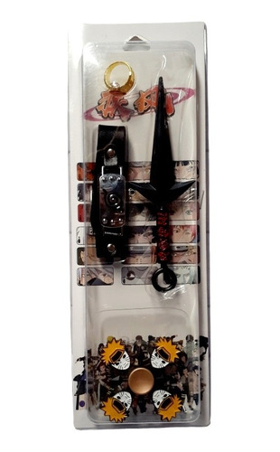 Naruto Set X 4 Kunai Anillo Pulcera Spinner 