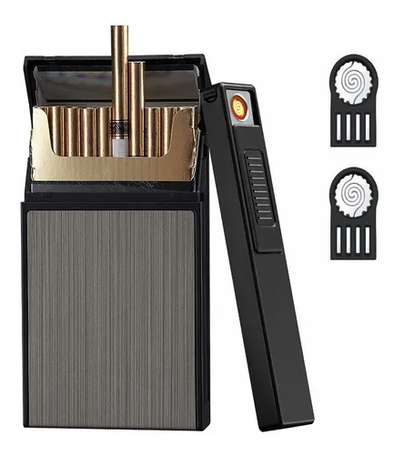 comprar Cigarrera Encendedor Electrónico 2 En 1 Usb Recargable Largo