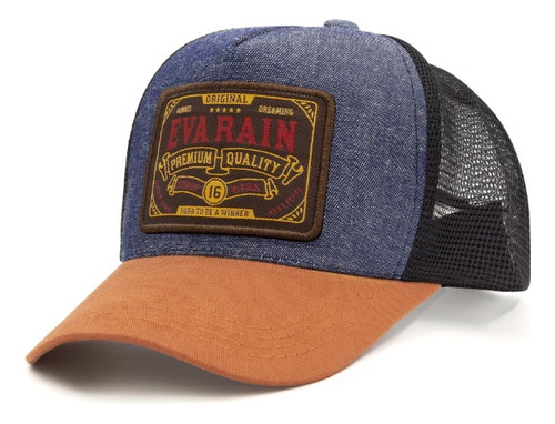 Gorra Trucker Ajustable Premium Retro Jean Visera Curva Moda