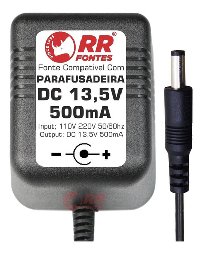 Fonte Carregador Dc 13,5v Para Parafusadeira Philco Ppf03