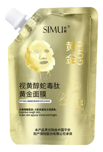 Máscara Facial P Retinol Snake Gold Que Limpia Los Poros Y A