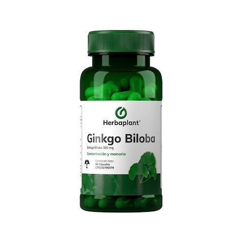 Ginkgo Biloba 300 Mg 60 Cápsulas Herbaplant