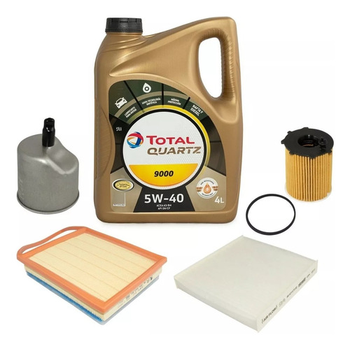 4 Filtros Originales + Aceite 5w40 Partner Berlingo Hdi 8v