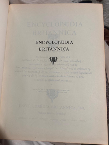 Antigua Enciclopedia Británica -documentos Históricos (Usado)