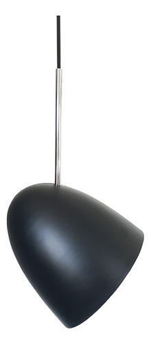 Colgante Dirigible Oficina Living Acero Negro + Lampara Led