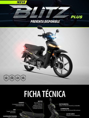 Imagen 10 de 19 de Motomel Blitz V8 Plus 110 Cc - 2022/2023! Megamoto Abasto!