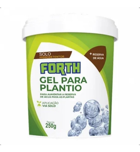 Forth Gel Para Plantio 250g - Hidrogel Retentor Agua Planta