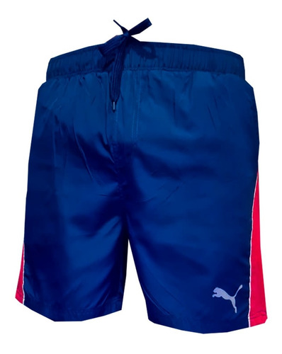 Short Deportivo Puma C/ Azul/rojo - Adulto 