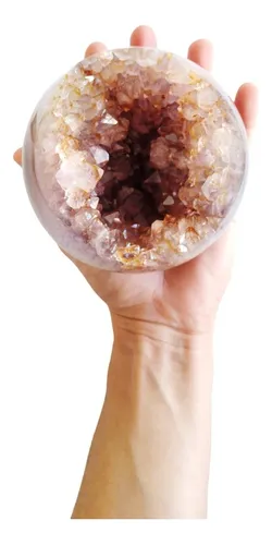 Amatista Esfera De Piedra Natural Energética. Transmutación.