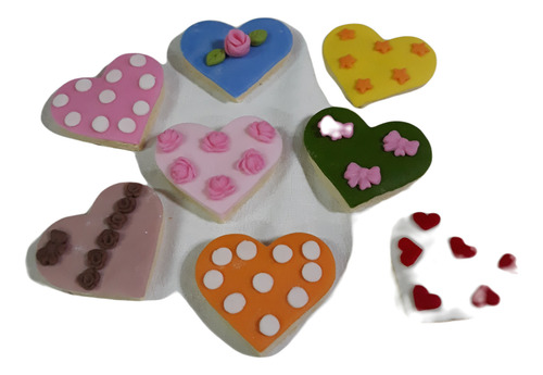 Galletitas Corazones Decoradas