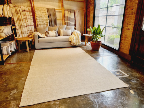 Alfombra Tejida Telar 190x300 Lisa Camel #177 Bosco 3.06 M 1.92 Cm