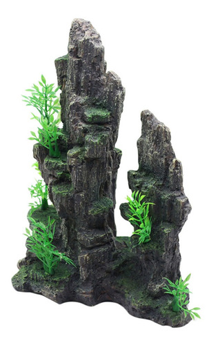 Imagen 1 de 8 de Decoración De Montaña Para Pecera, Diseño Creativo De Resina