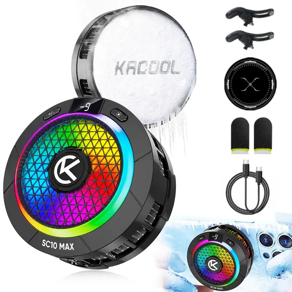Imagen de Kacool Cooler SC10 Max 24W Ventilador De Celular Enfriador Magnético Gaming Negro