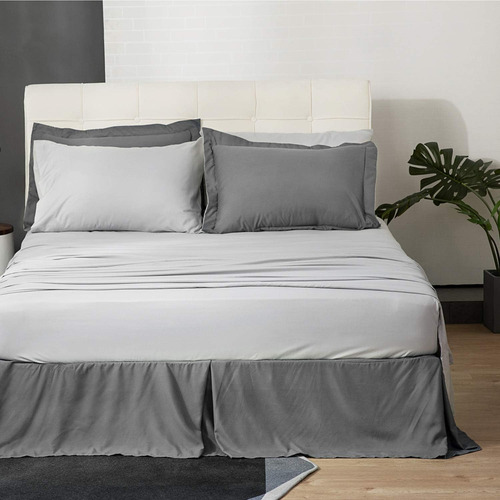 Juego De Edredón Bedsure King Size - Cama Reversible De 8 Pi