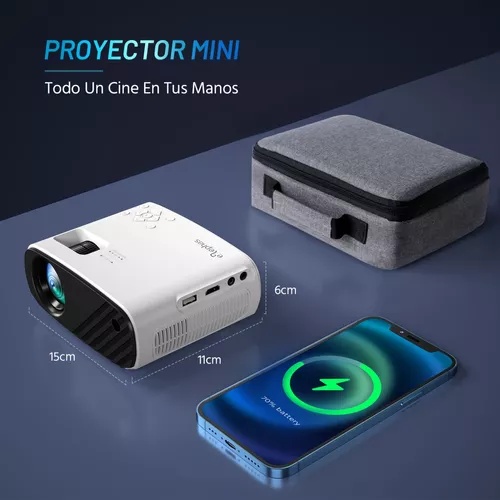 Proyector para teléfono inteligente Cree un pequeño proyector para teléfono  portátil de cine en casa Rojo Verde