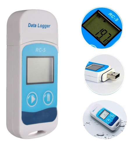 Registrador De Datos De Temperatura Y Humedad Usb