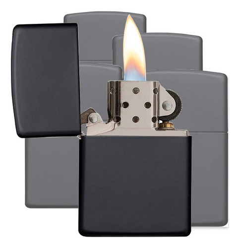 Pack 10 Encendedor Tipo Zippo Bencinero Color Negro