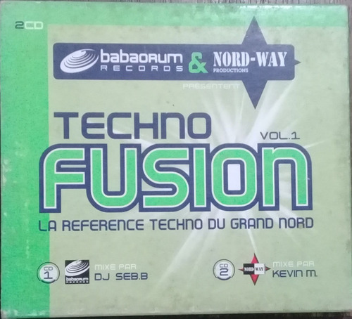 2x Cd (vg+/nm) Techno Fusion Vol 1 Ed Fr 2004 Wagram C/luva