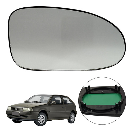 Refil Retrovisor Gol Bola 1994 A 1999 Lado Direito C/ Base