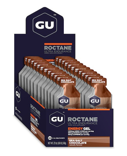 Gu Energy Gel Roctane 24 Pack Sea Salt Chocolate