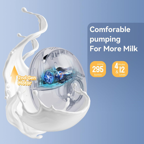 Extractor De Leche Portátil Manos Libres My-375 - Succión Fu