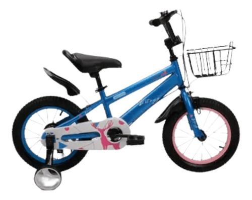 Bicicleta Para Niño Foxi 16 Canasto Metálico La Sensación Color Azul