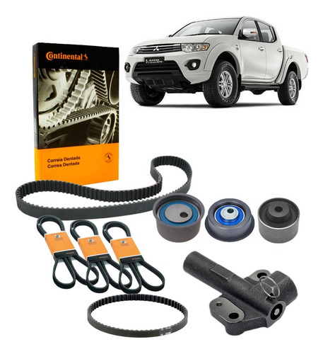 Kit Correia Dentada Tensor L200 Triton 2013 À 2017 2.4 Flex