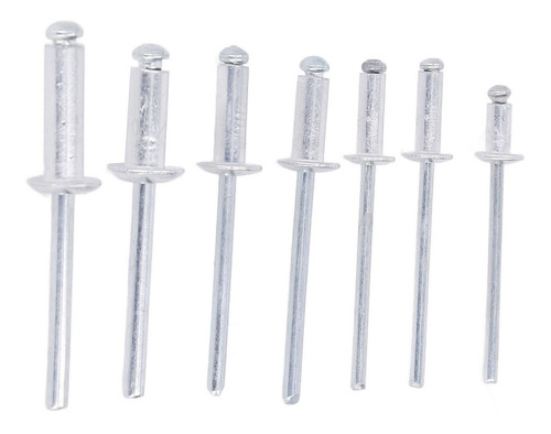 Flange Rivet 180pcs Blind Aluminium Alloy 6 Sizes Assortment
