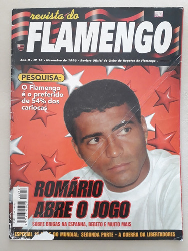 Revista De Flamengo Año 1996 Romario Abre O Jogo