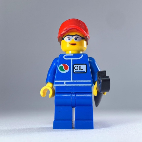 Lego Minifigura Mecánica Y Asistente De Gasolinera 