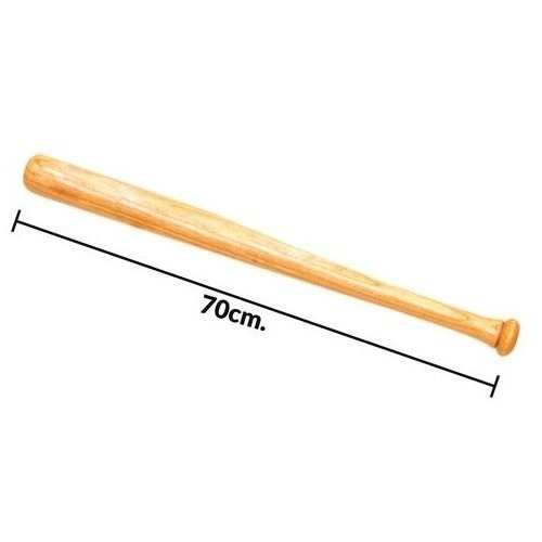 Imagen 3 de 4 de Bate De Beisbol De Madera Deporte 70cm