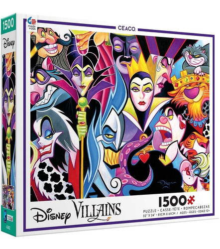 Rompecabezas Ceaco Disney Villains, 1500 Piezas