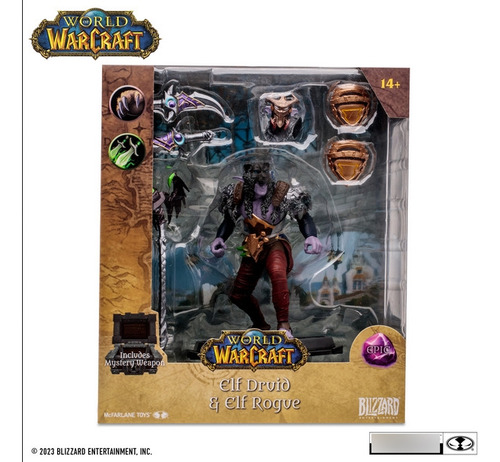 Muñeco Accion Mcfarlane 16cm World Of Warcraft Elfo M 166700