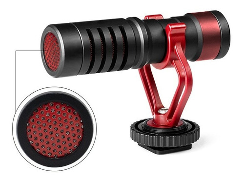 Imagem 4 de 6 de Microfone Shotgun Video Mic C/ Cobertura Vento P2 Soundvoice