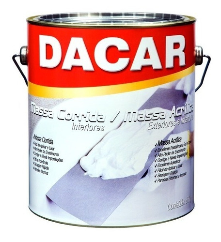 Enduído Exterior Massa Acrílica Dacar Premium 1,5 Kg