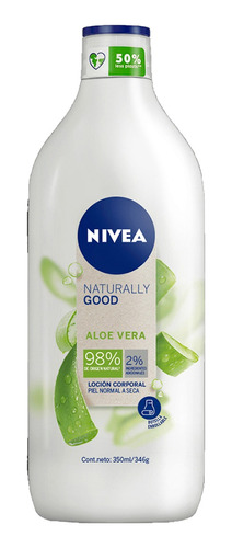 Crema Corporal Nivea Naturally Good Aloe Vera 350ml