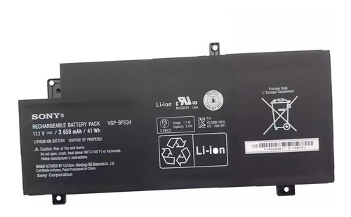 Bateria Sony Vgp - Bps34 Sv-t13122cys Ca47 Ca48 Vaio Fit 15 