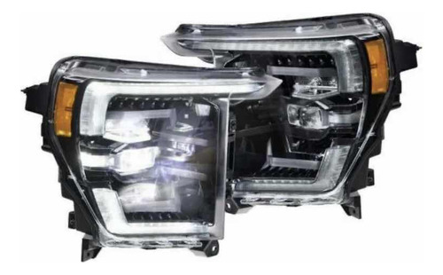 Faros Premium Ford F-150 Led Con Drl 2021 2022 2023 2024