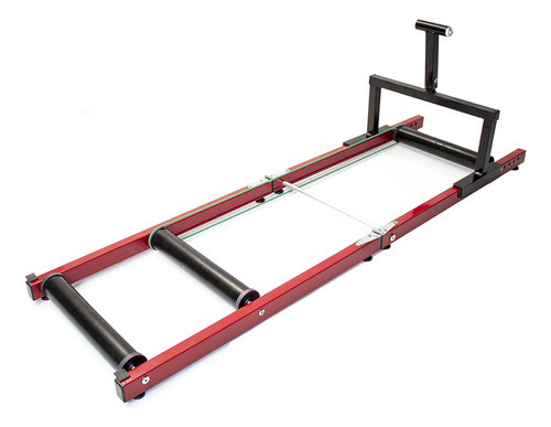Rodillo Entrenador Bicicleta Triple Rodillos Pegable Rojo