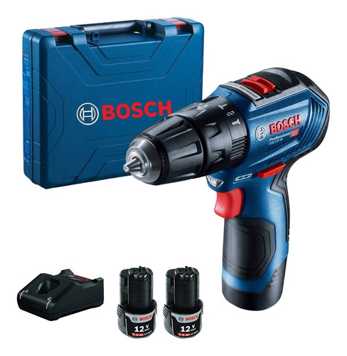 Taladro Percutor Inalámbrico 10mm Bosch Gsb 12v+ Accesorios