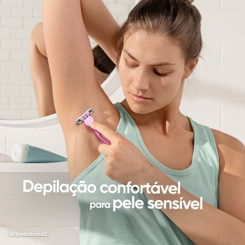 Gillette P\depilar Venus Simply3 Sensitive Leve 4 Pague 3