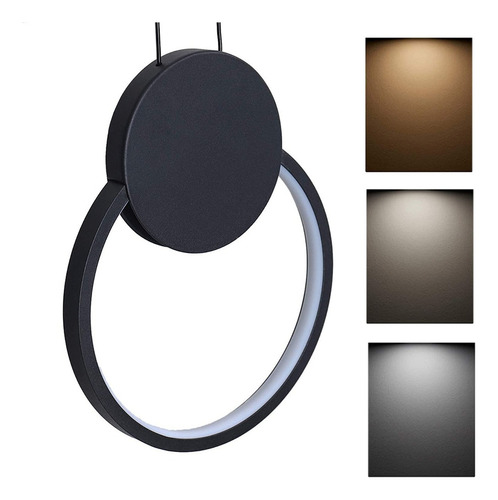 Lámpara Led De Techo Colgante Moderna Redondo 3 Colores